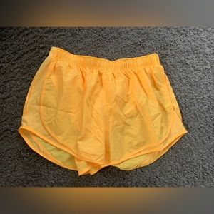 Orange Nike Athletic Shorts